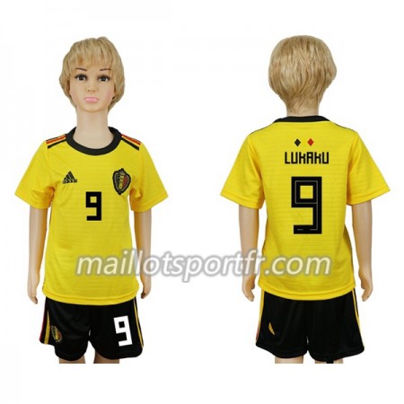 Maillot de Foot Belgique Lukaku 9 Enfant Exterieur Coupe du monde 2018